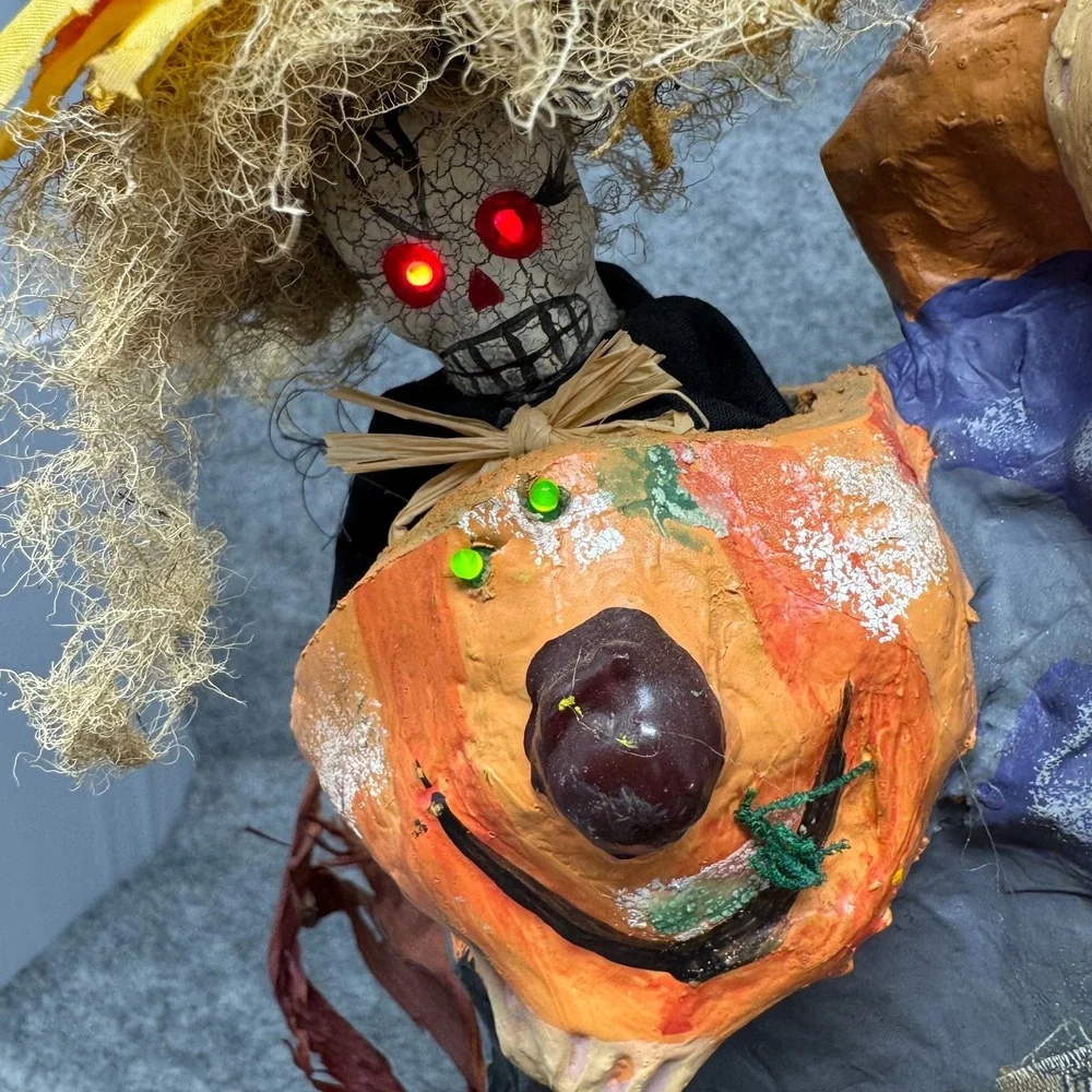 Vtg Halloween Motion Activated Witch Sounds Lights Movement RARE SWC 18
